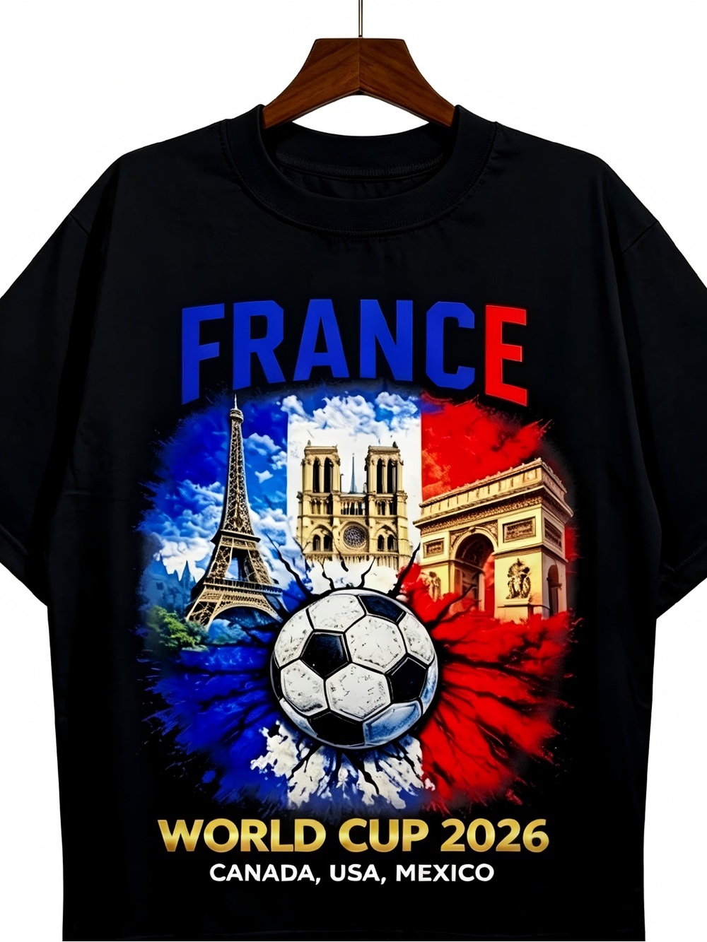 France Soccer Shirt 2026 World Cup Football Fan Tee Paris Graphic T-shirt Unisex